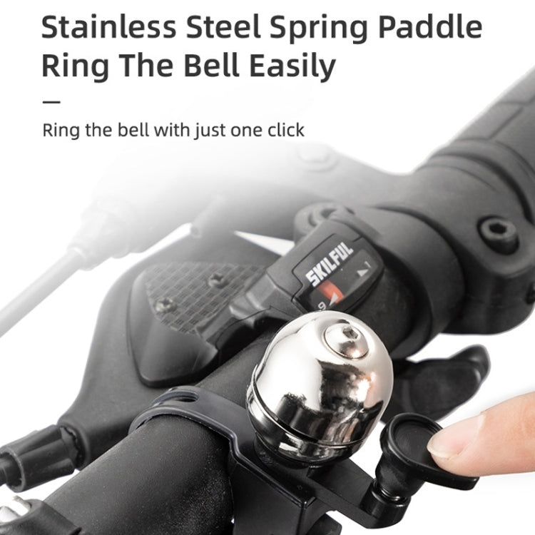 3 PCS BG-201501 Bicycle Retro Mini Ball Bell(Black) - Bicycle Bells by buy2fix | Online Shopping UK | buy2fix