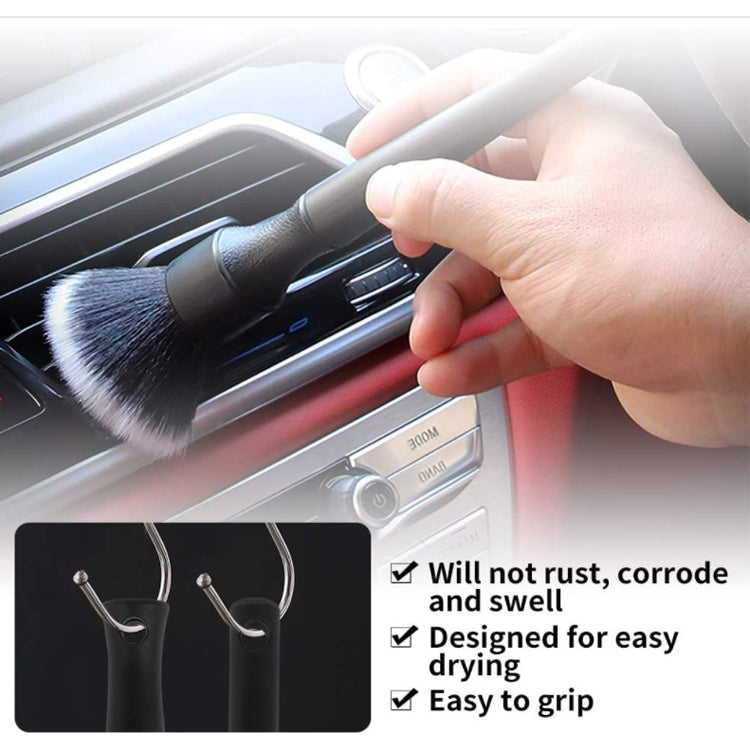 Car Air Conditioner Outlet Brush Interior Cleaning Soft Brush, Specification: Small+Large(Black) - In Car by buy2fix | Online Shopping UK | buy2fix