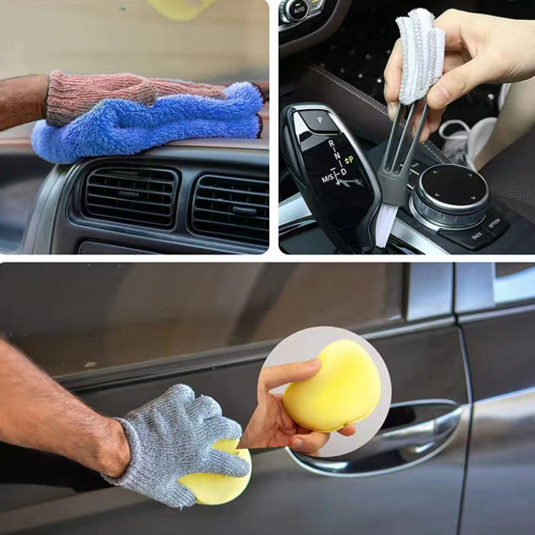 18 PCS / Set Electric Drill Cleaning Brush Water-Proof Gloves - In Car by buy2fix | Online Shopping UK | buy2fix