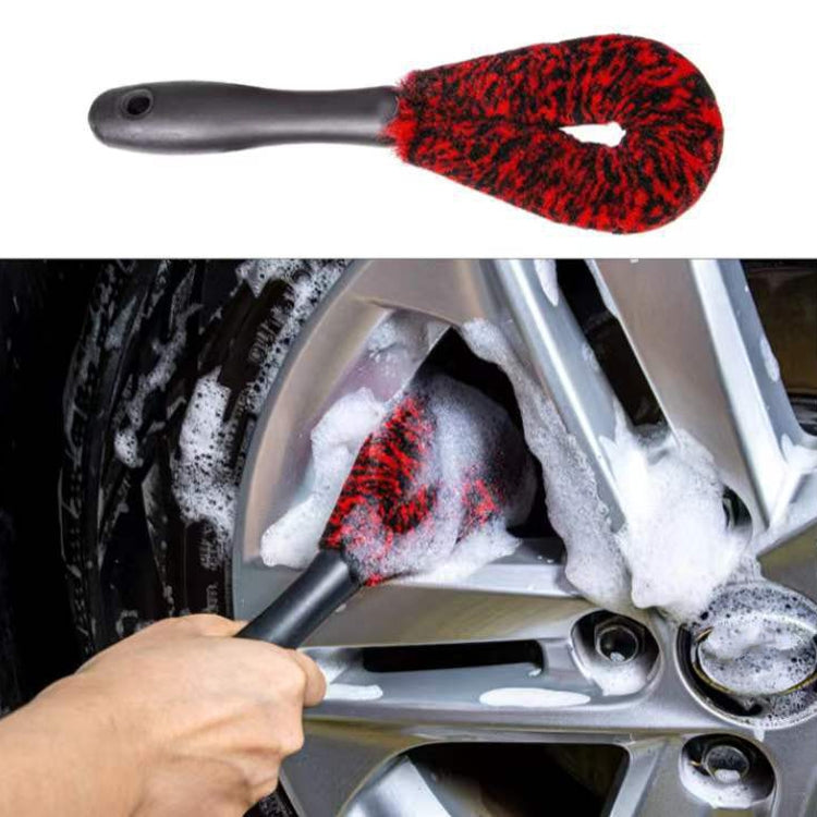 3 PCS / Set Car Beauty Imitation Wool Fiber Stick Wheel Cleaning Brush - In Car by buy2fix | Online Shopping UK | buy2fix