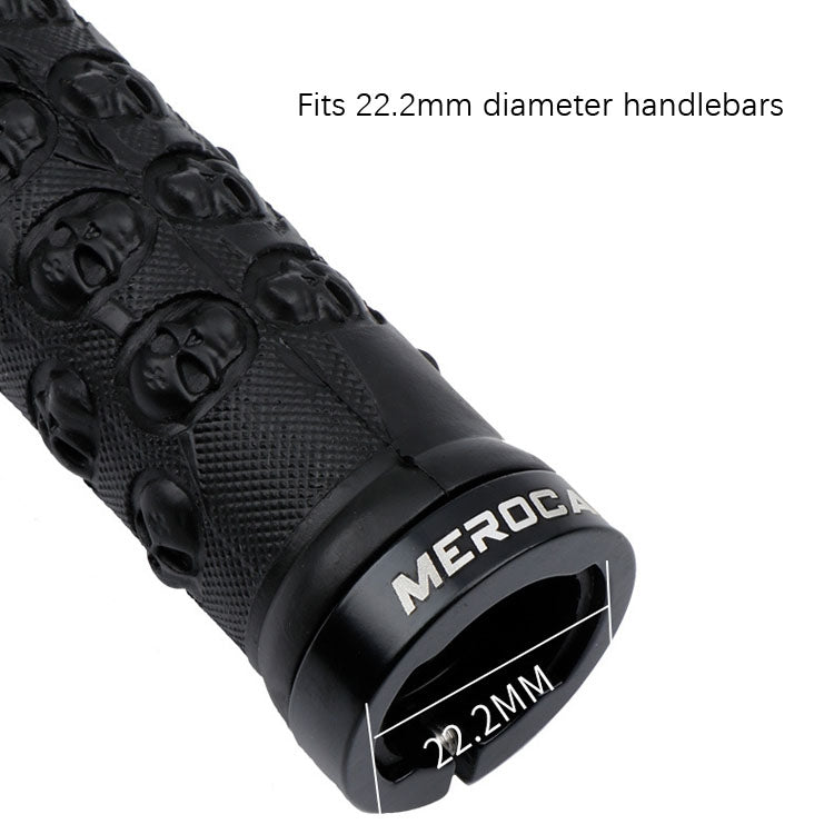 MEROCA Mountain Bike Anti-slip Shock Absorber Riding Grip Cover, Style: Bilateral Lock Thread ME15 Red - Bicycle Grips by MEROCA | Online Shopping UK | buy2fix