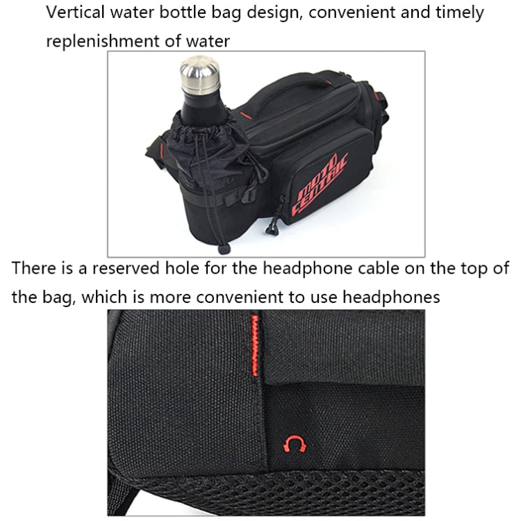 MOTOCENTRIC 11-MC-0112 Multifunctional Motorcycle Riding Messenger Waist Bag(Red) - Bags & Luggages by MOTOCENTRIC | Online Shopping UK | buy2fix