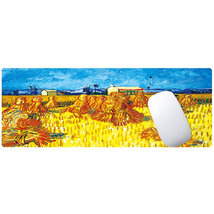 400x900x3mm Locked Am002 Large Oil Painting Desk Rubber Mouse Pad(Autumn Leaves) - Mouse Pads by buy2fix | Online Shopping UK | buy2fix