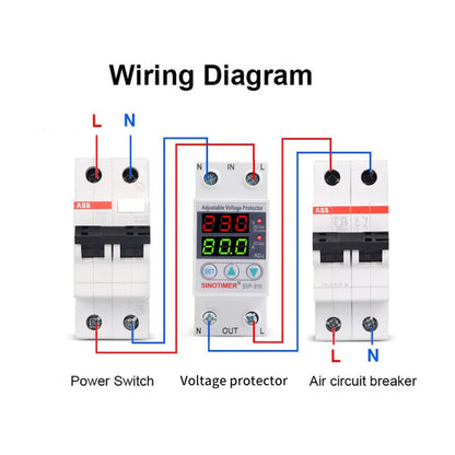 SINOTIMER SVP-916 Adjustable Self-resetting Over-voltage Under-voltage Protector, Current: 80A - Other Tester Tool by SINOTIMER | Online Shopping UK | buy2fix