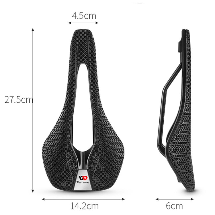 WEST BIKING YP0801130 Bicycle Comfort Honeycomb Seat Cushion(Black) - Bicycle Saddle by WEST BIKING | Online Shopping UK | buy2fix