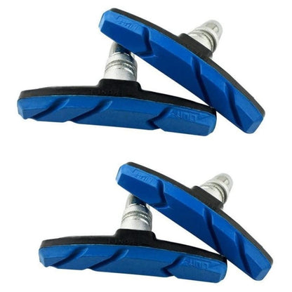2 Pairs Silent V-brake Bicycle Brake Shoes, Color: Blue - Outdoor & Sports by buy2fix | Online Shopping UK | buy2fix
