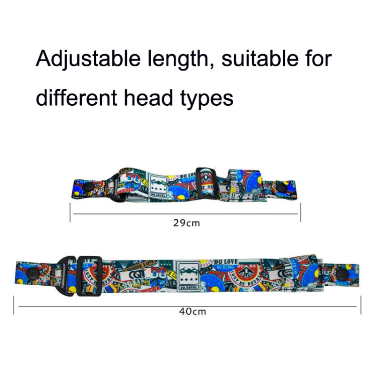 Flight Video Glasses Graffiti Color Headband Fixed Strap For DJI FPV Goggles V2 Strap - DJI & GoPro Accessories by buy2fix | Online Shopping UK | buy2fix