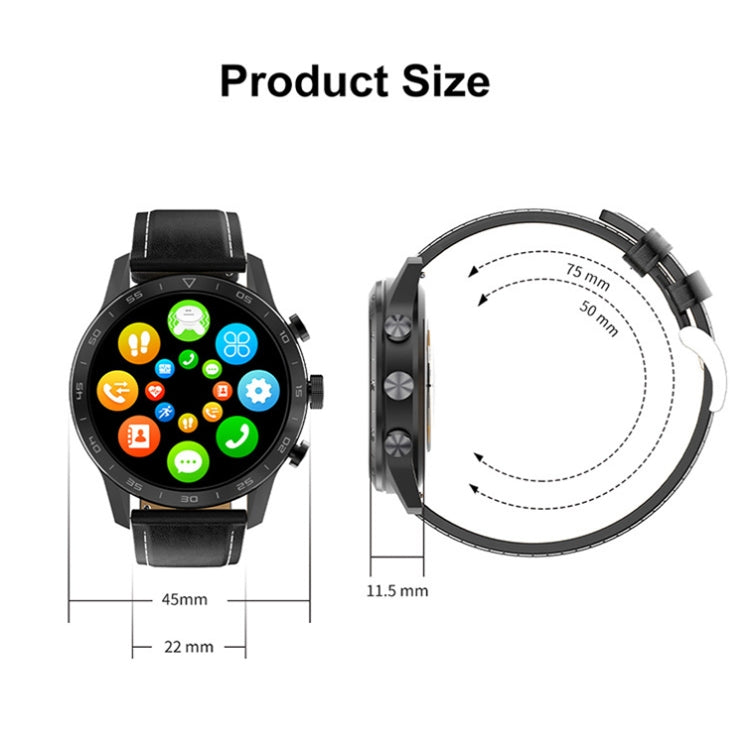 LOANIY DT70 Analog Digital Dual Display Smart Call Watch(Black Silicone) - Smart Wear by LOANIY | Online Shopping UK | buy2fix