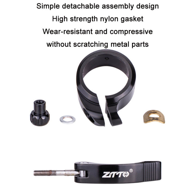 ZTTO Folding Bicycle Seatpost Clamp Retrofit Accessories, Color: 39.8mm (Orange) - Outdoor & Sports by ZTTO | Online Shopping UK | buy2fix