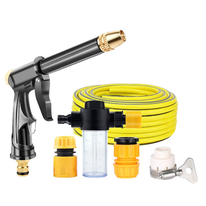 High Pressure Car Wash Hose Telescopic Watering Sprinkler, Style: H2+3 Connector+25m Tube+Foam Pot - In Car by buy2fix | Online Shopping UK | buy2fix