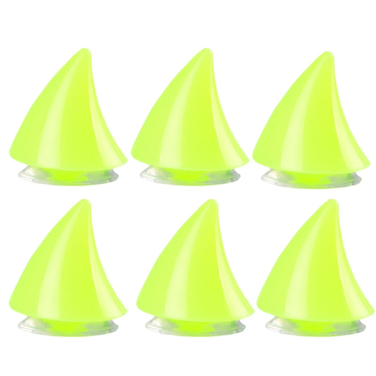 6PCS Motorcycle Helmet Devil Sucker Decoration, Style: Small Horns (Fluorescent Green) - In Car by buy2fix | Online Shopping UK | buy2fix