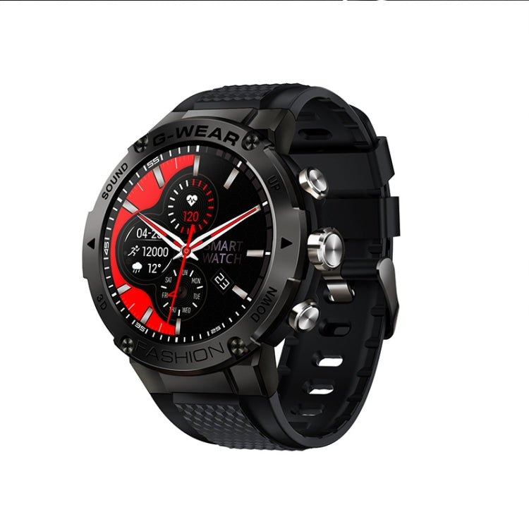 K28H 1.32 Inch Heart Rate/Blood Pressure/Blood Oxygen Monitoring Watch, Color: Black - Smart Wear by buy2fix | Online Shopping UK | buy2fix
