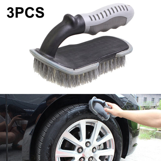 3 PCS Car Tire Brush Carpet Foot Pad Brush, Style: DM-093 Large U-shaped Brush - In Car by buy2fix | Online Shopping UK | buy2fix