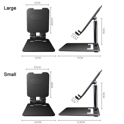 Tablet Mobile Phone Desktop Double Pole Lifting Folding Bracket, Color: White (Small) - Desktop Holder by buy2fix | Online Shopping UK | buy2fix