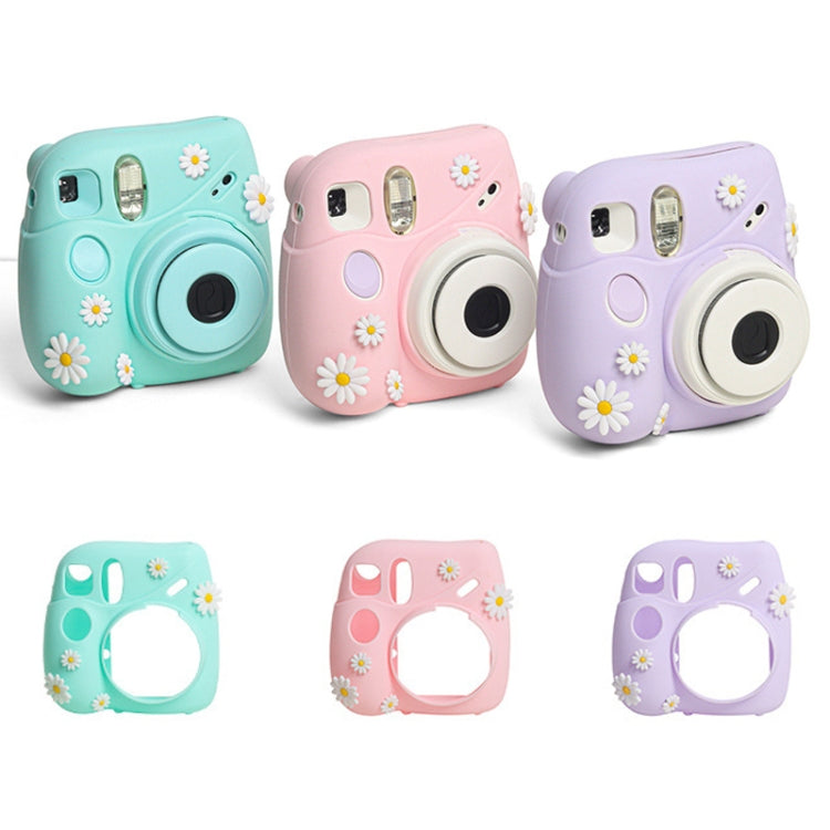 CAIUL Daisy Camera Silicone Case Protective Soft Case For FUJIFILM Instax Mini7+(Pink) - Camera Accessories by CAIUL | Online Shopping UK | buy2fix