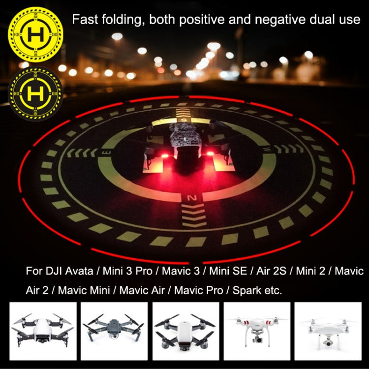 Sunnylife DJI-TJP07 For DJI Avata / Mini 3 Pro / Mavic 3 / Mini SE 70cm Adjust Luminous Night Light Apron(Yellow Black) - DJI & GoPro Accessories by buy2fix | Online Shopping UK | buy2fix