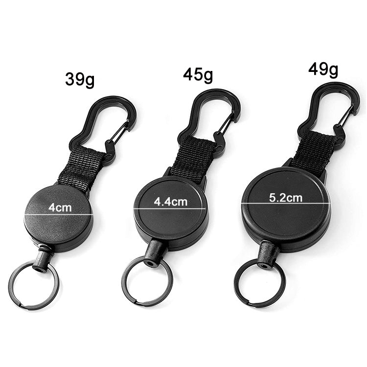 Retractable High Elastic Wire Rope Gourd Shaped Key Chain, Size: Small - In Car by buy2fix | Online Shopping UK | buy2fix