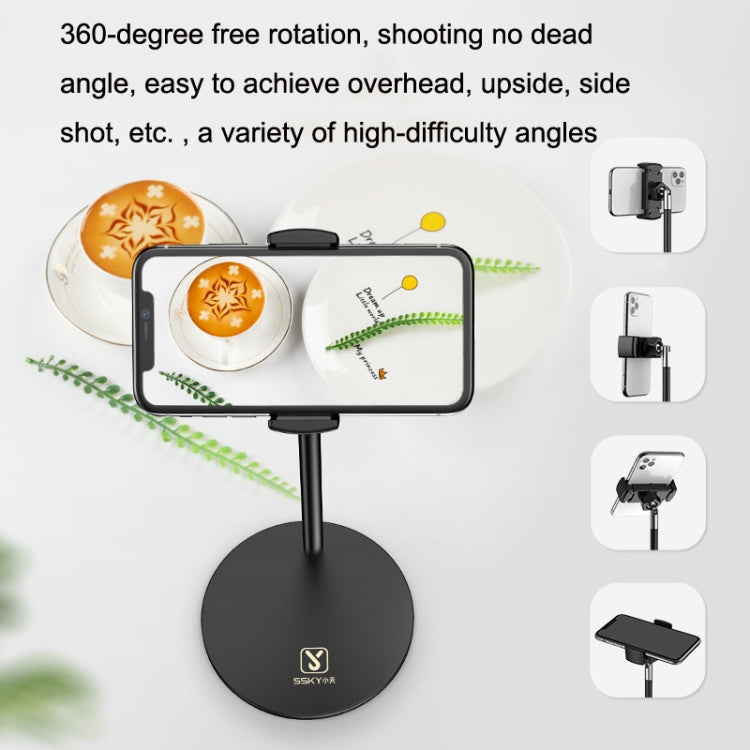 SSKY L15 Shooting Live Multi-Functional Desktop Phone Support White - Desktop Holder by SSKY | Online Shopping UK | buy2fix