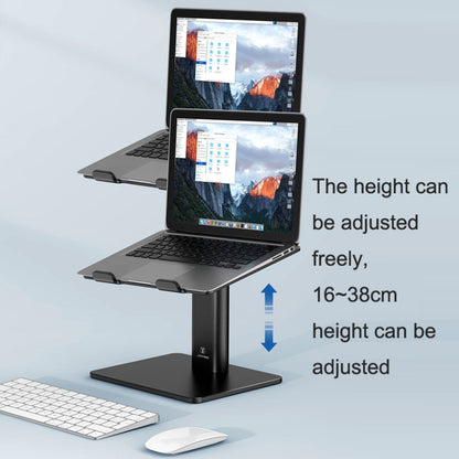 SSKY P20 Portable Aluminum Alloy Lifting And Raising Laptop Support(Black) - Computer & Networking by SSKY | Online Shopping UK | buy2fix