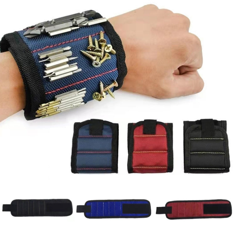 Electric Woodworking Multifunctional Powerful Magnetic Wrist Strap, Style: Five Rows Red - Others by buy2fix | Online Shopping UK | buy2fix
