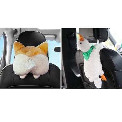 Multifunctional Cartoon Armrest Box Seat Back Tissue Box, Styles: Corgi - In Car by buy2fix | Online Shopping UK | buy2fix