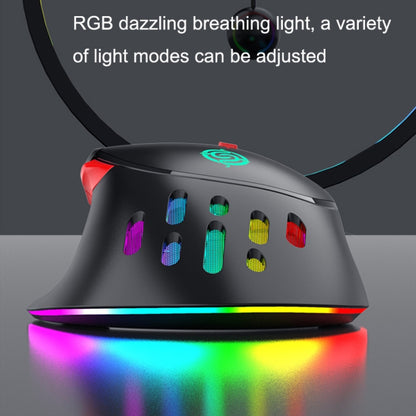 K-Snake Q15 9 Keys RGB Light Effect Wired Mechanical Mouse, Cable Length: 1.5m(Black) - Wired Mice by K-Snake | Online Shopping UK | buy2fix