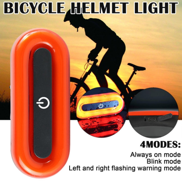 Helmet Blaster Warning Light Bicycle LED Rechargeable Tail Light(Black) - In Car by buy2fix | Online Shopping UK | buy2fix