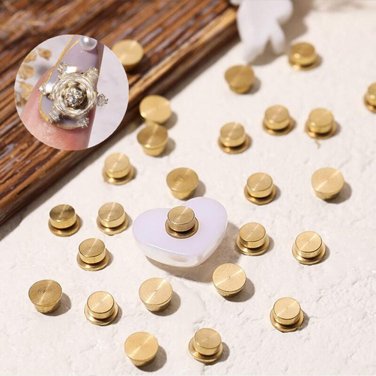 20pcs Metal Rotatable Bearing For DIY Crystal Jewelry Nail Art Decorations 4x5x2.5mm - Others by buy2fix | Online Shopping UK | buy2fix