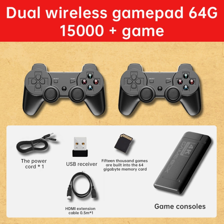 K9 Game Console Home TV Double Battle Simulator 64G Wireless Built-in 15000 Games - Pocket Console by buy2fix | Online Shopping UK | buy2fix