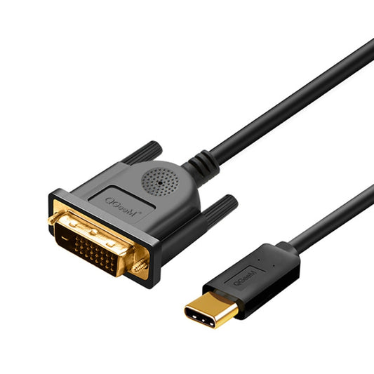QGeeM QG-UA18 1920x1080P USB-C/Type-C To DVI Video Cable, Length: 3m -  by QGeeM | Online Shopping UK | buy2fix