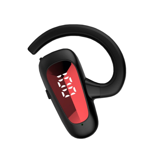 Bone Conduction Concepts Digital Display Stereo Bluetooth Earphones, Style: Single Ear(Red) - Bluetooth Earphone by buy2fix | Online Shopping UK | buy2fix