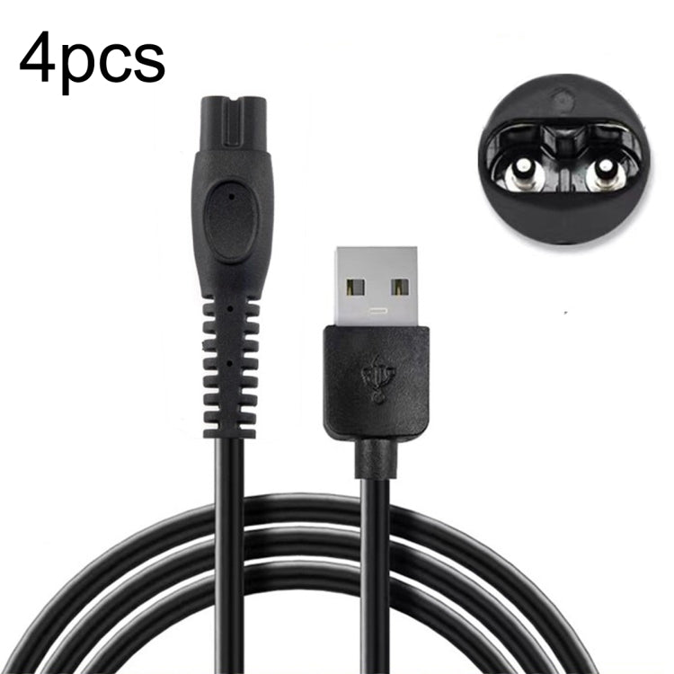 For Philips Electric Shaver PQ888 889 4pcs 5V USB Charging Cable - Accessories by buy2fix | Online Shopping UK | buy2fix