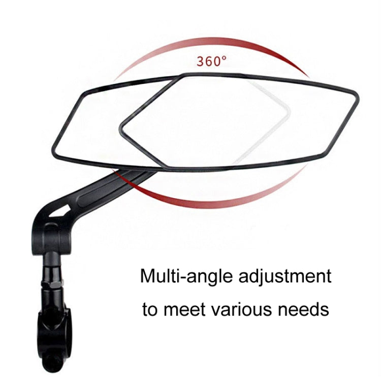 Mountain Bike High Definition Flat Reflective Rearview Mirror, Specification: 1 Pair - View Mirrors by buy2fix | Online Shopping UK | buy2fix