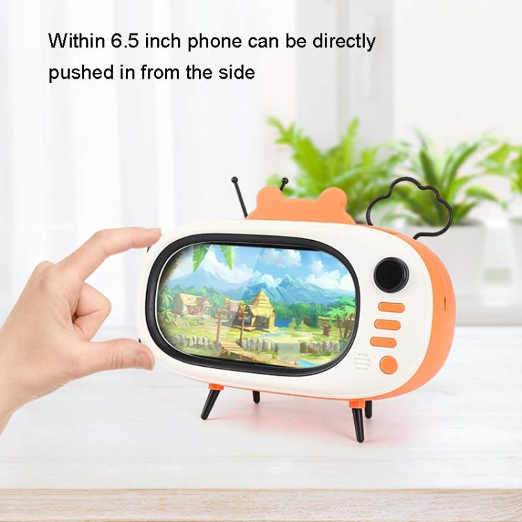 MHT738 No Light Retro TV Shape Phone Stand Desktop Lazy Stand, Color Random Delivery - Desktop Holder by buy2fix | Online Shopping UK | buy2fix