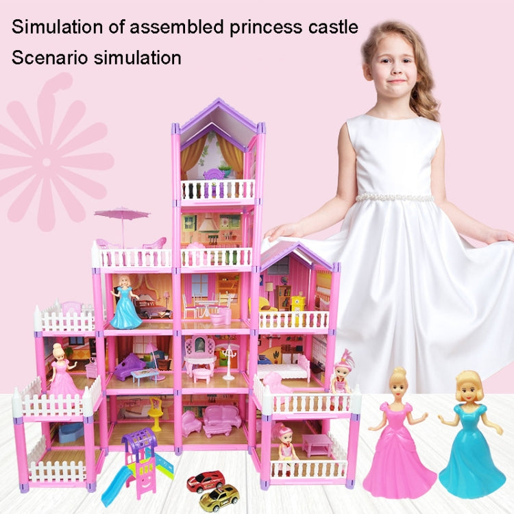 DSJ55-A 274pcs/set Children Passing Domestic Toy Doll House Princess Castle Set Simulation Disguise House - Pretend Play Toys by buy2fix | Online Shopping UK | buy2fix