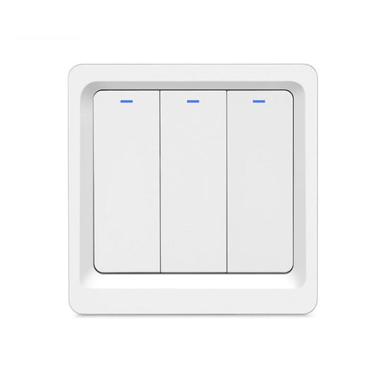 Tuya ZigBee Smart Single-fire Zero-fire Sharing Switch Phone Control Voice Panel EU Plug, Spec: 3 Buttons - Consumer Electronics by buy2fix | Online Shopping UK | buy2fix