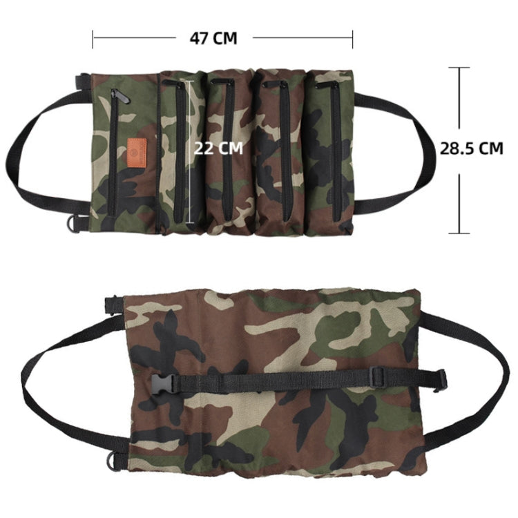 WESSLECO Oxford Cloth Electrical Hardware Hanging Tool Storage Bag(Jungle Camouflage) - Storage Bags & Boxes by WESSLECO | Online Shopping UK | buy2fix