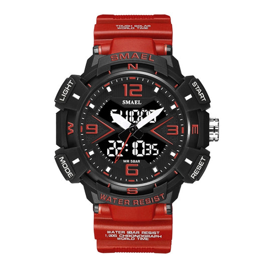 SMAEL 8076 Outdoor Night Light Mountain Climbing Men Sports Watch(Red) - Sport Watches by SMAEL | Online Shopping UK | buy2fix