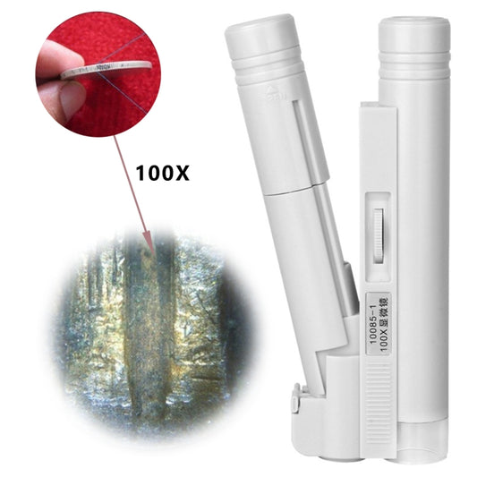 10085-1 100X Double Tube Microscope With LED Light Identification Magnifier - Digital Microscope by buy2fix | Online Shopping UK | buy2fix