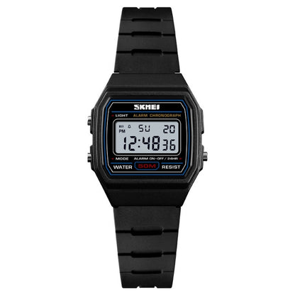 SKMEI 1460 Children Luminous Multifunctional Waterproof Thin Sports Watch(Black) - Sport Watches by SKMEI | Online Shopping UK | buy2fix