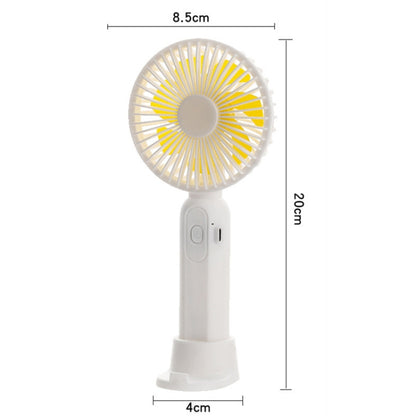 M9 Handheld Mini Fan Outdoor USB Charging Desktop Fan 2500mAh(White) - Consumer Electronics by buy2fix | Online Shopping UK | buy2fix