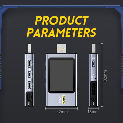 FNIRSI FNB58 USB Voltage Ammeter TYPE-C Fast Charge Power Tester, Specification: Without Bluetooth -  by FNIRSI | Online Shopping UK | buy2fix