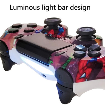 For PS4 Wireless Bluetooth Game Controller With Light Strip Dual Vibration Game Handle(Gear) - Gamepads by buy2fix | Online Shopping UK | buy2fix