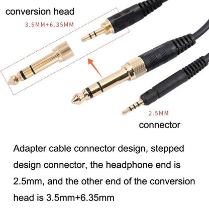 ZS0185 For Sennheiser HD598 / HD558 / HD518 / HD595 Earphone Spring Cable, Cable Length: 1.4m-3m - Headset Accessories by buy2fix | Online Shopping UK | buy2fix