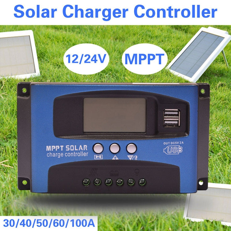 YCX-003 30-100A Solar Charging Controller with LED Screen & Dual USB Port Smart MPPT Charger, Model: 12/24/36/48/60V Wifi 100A - Others by buy2fix | Online Shopping UK | buy2fix