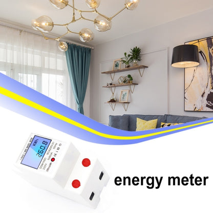 DDM15SD 10 (40) A Single-phase Multi-function Rail Meter with Backlight LCD Display - Current & Voltage Tester by buy2fix | Online Shopping UK | buy2fix