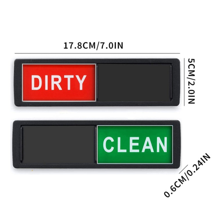 Dishwasher Magnet Clean Dirty Sign Double-Sided Refrigerator Magnet(Silver White Black Marble) - Dish Washers & Accessories by buy2fix | Online Shopping UK | buy2fix