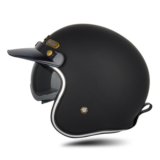 SOMAN Motorcycle Four Seasons Carbon Fiber Half Helmet, Color: FRP Matte Black(XXL) - Helmets by SOMAN | Online Shopping UK | buy2fix