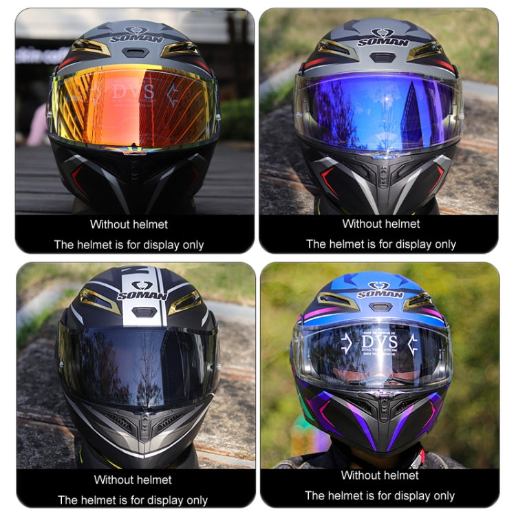 Motorcycle Helmet Lens with Anti-fog Spikes for SOMAN K1/K3SV/K5, Color: Transparent - Helmets by buy2fix | Online Shopping UK | buy2fix