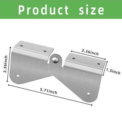 4pcs Gutter Extension Hinge Downspout Extension Flip-Up Hinge For Rectangle Or Square Downspout - Pipes & Fittings by buy2fix | Online Shopping UK | buy2fix